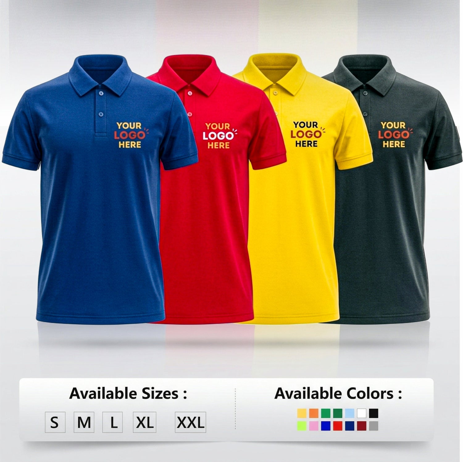 Customized Polo T-Shirt With Your Company Logo