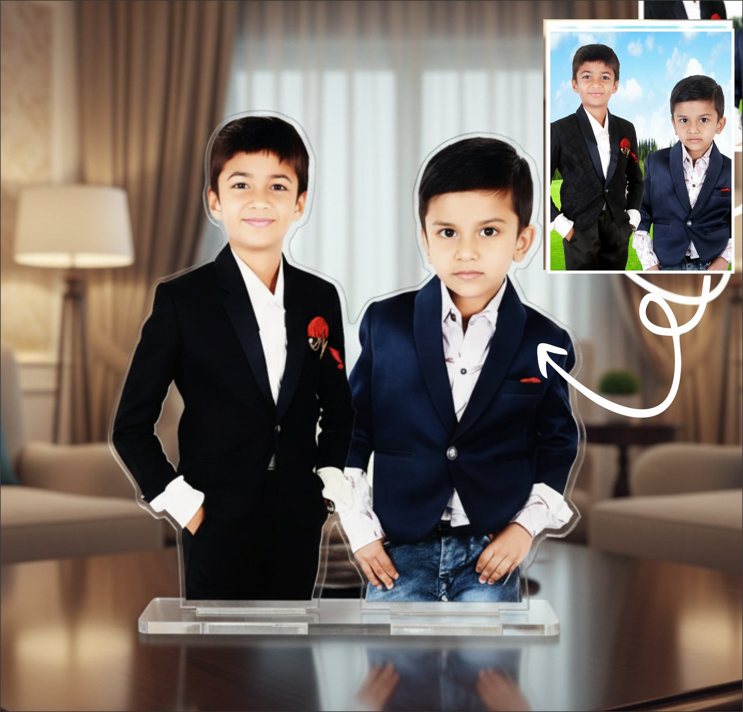 Premium Acrylic Caricature - Personalised  gift for your loved ones PAC03