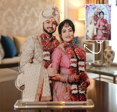 Premium Acrylic Caricature - Personalised  gift for couples PAC01