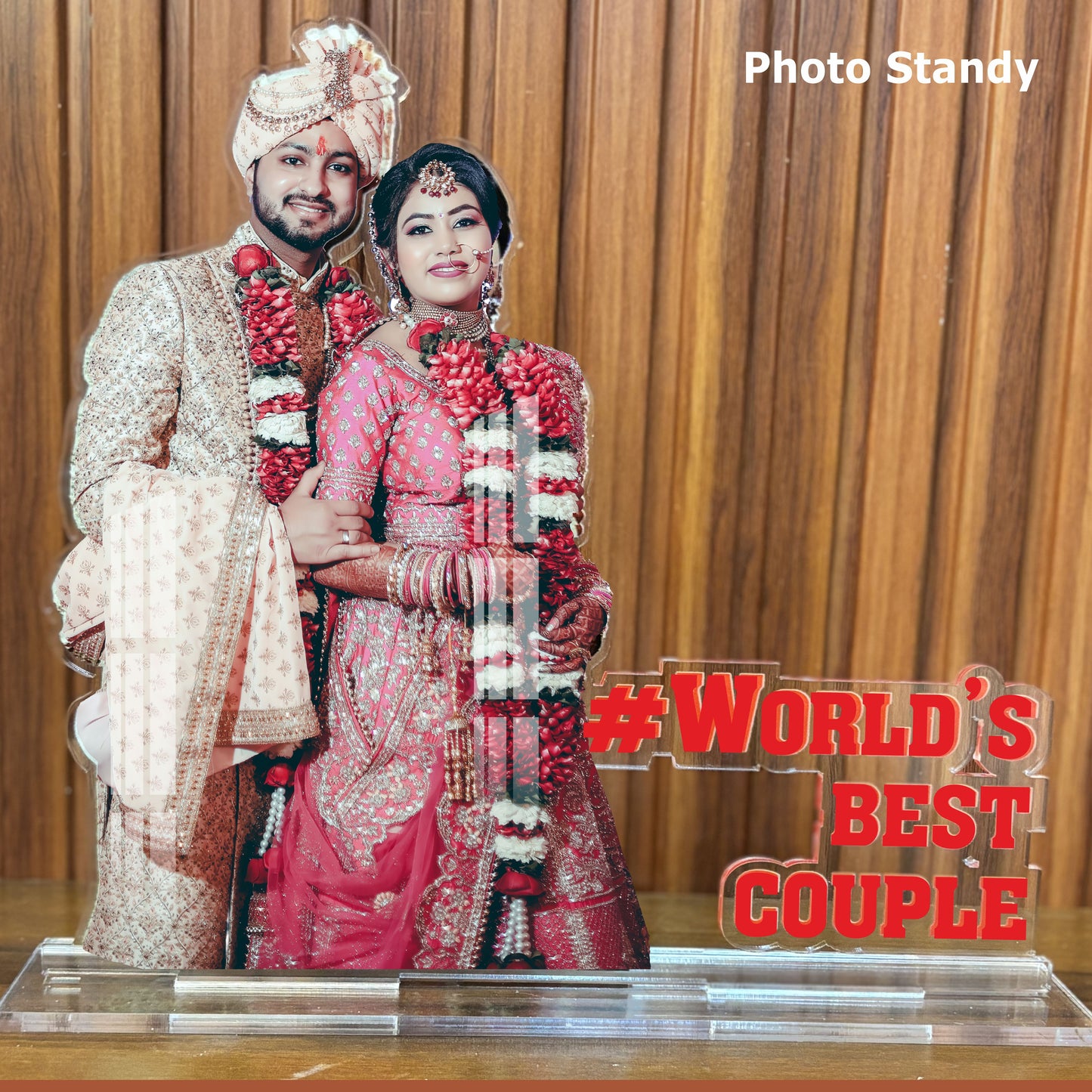 Premium Acrylic Photo Standy with Quote PAPS03