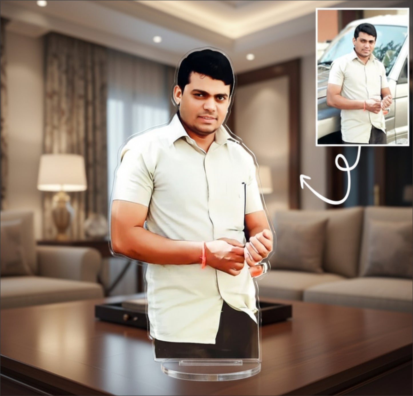 Premium Acrylic Caricature - Personalised  gift for your loved ones PAC07