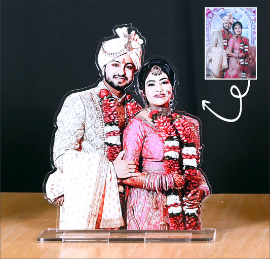 Premium Acrylic Caricature - Personalised  gift for couples PAC01