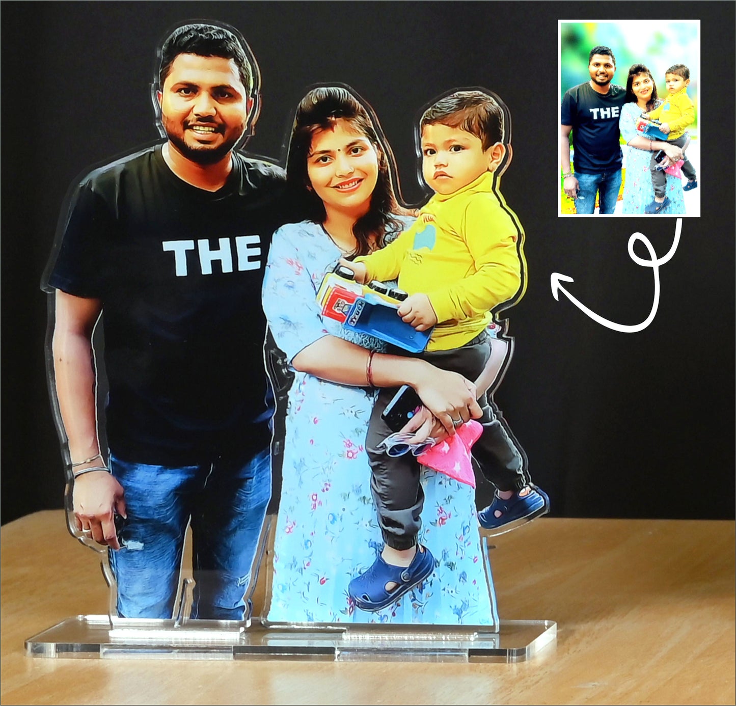 Premium Acrylic Caricature - Personalised  gift for Family PAC06